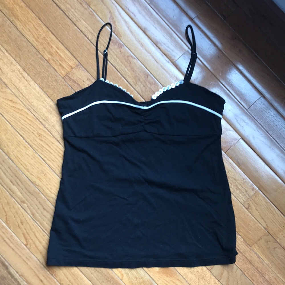 Anthropologie Tank with Button Detail